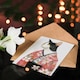 image 4 of Tuxedo Cat Lover Pet Pink Floral Japanese Kimono Birthday Card