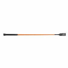 Shires Plain Leather Horse Dressage Whip - Orange - 26.5in