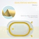 image 3 of HOMCOM Foldable Baby Bath Tub Ergonomic with Temperature-Induced Water Plug