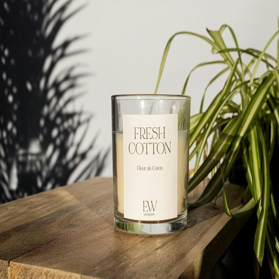 image 1 of Marco Paul Cotton Fresh Glass Candle 8cm N/A