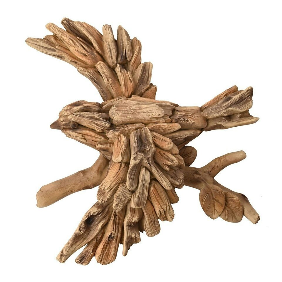 image 1 of Naturecraft Resin Driftwood Collection Bird In Flight Wall Art Brown