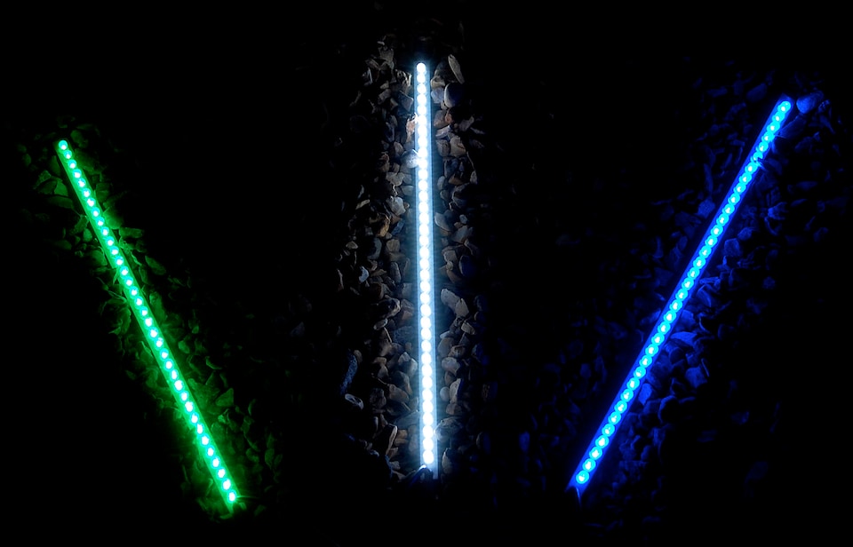 image 1 of Blue LED Strip Light For Blade Water Features L120