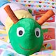 image 4 of Catherine Lansfield Kids Charlee Caterpillar 3D Shaped Cushion | Multi | Bright | 30x50cm