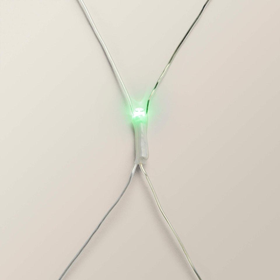 image 1 of ValueLights LED Multicolour Christmas String Lights and Integrated LED 6W Cool White Bulb | Black