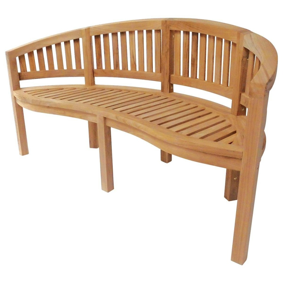 image 1 of Charles Bentley Solid Wooden Teak Garden Outdoor San Diego Bench 5.2Ft 3 Seater