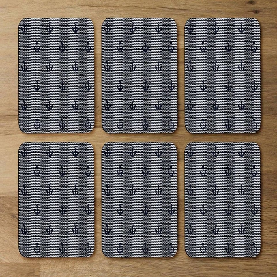 image 1 of Anchors on Rope Pattern (Coaster)