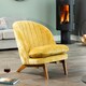 image 2 of Mateo Fabric Accent Chair - Mustard