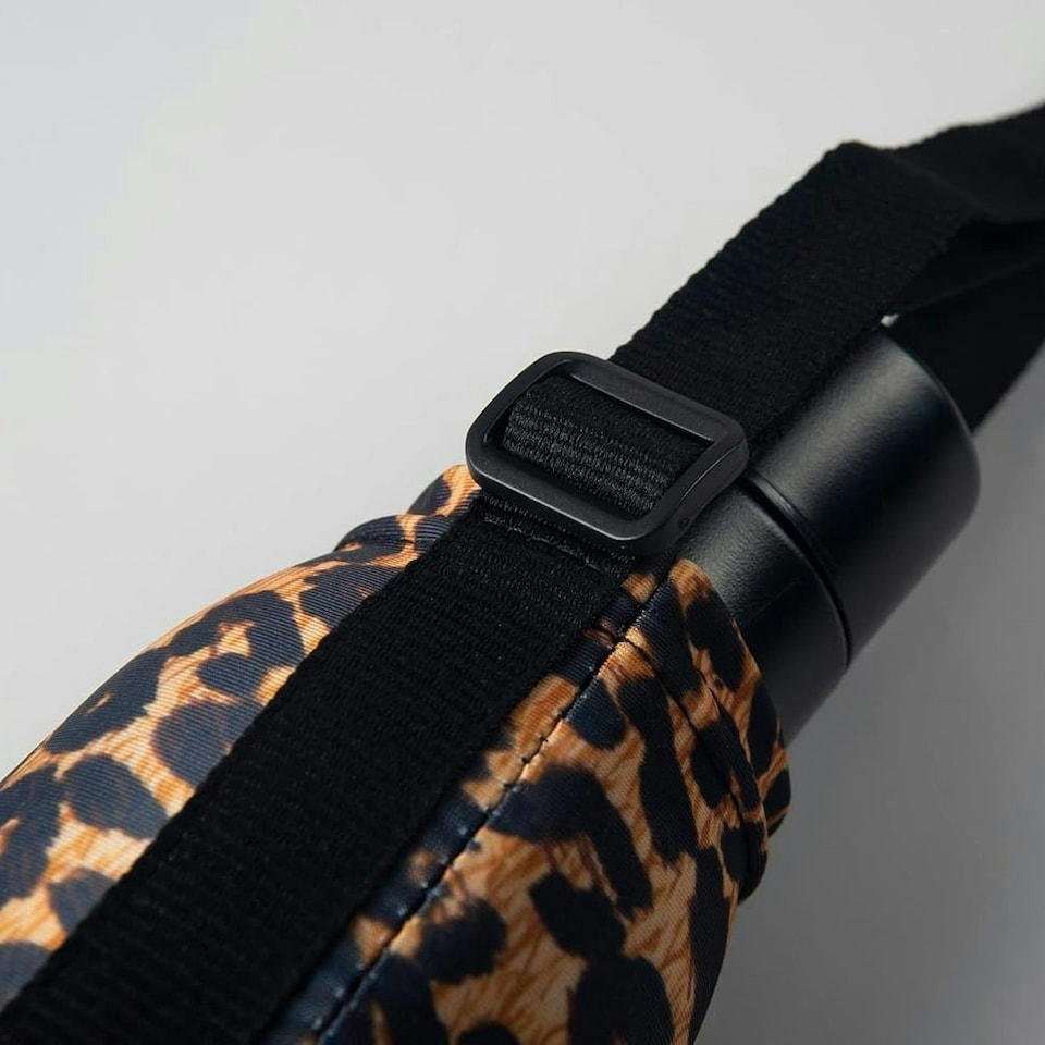 image 1 of Bottlesoc Bottle Carrier with Shoulder Strap Leopard Brown | Leopard Print | ONE SIZE