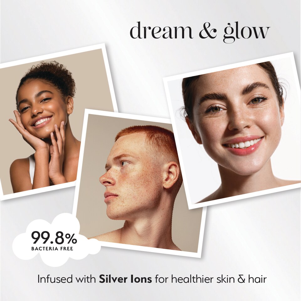 image 1 of Silver Cloud Silver Ion Satin Pink Fluffy Eye Mask & Pink Pillowcase