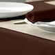 image 1 of Polyester Plain Circular Tablecloth-Cocoa-224cm