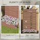 image 3 of Outsunny Raised Garden Bed with Trellis and Drainage Hole, Planter Box Grey