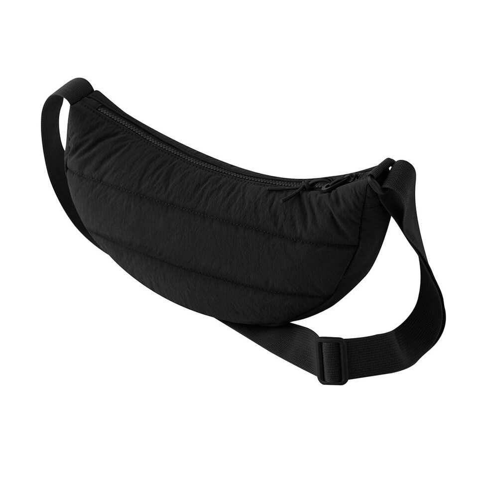 image 1 of Bagbase Quilted Crossbody Bag | Black | Black | One Size | 1