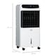 image 7 of HOMCOM Mobile Air Cooler, Evaporative Ice Cooling Fan Humidifier Unit