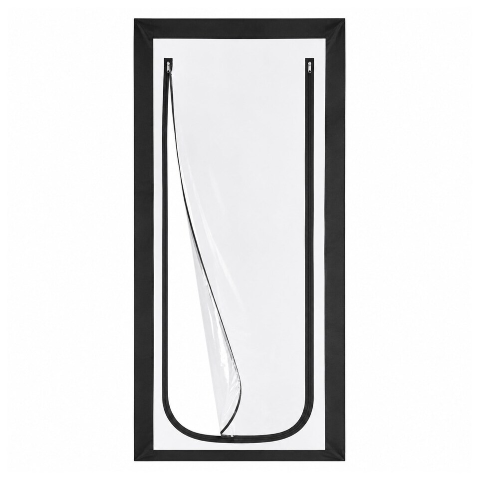 image 1 of Heavy Duty Reusable Zip Door Dust Barrier Guard Protection Kit | Clear | 1