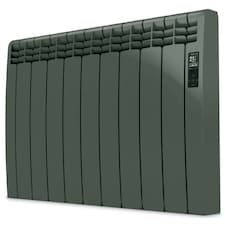 835mm (W) x 585mm (H) - Dark Grey Wi-Fi Electric Oil Filled Radiator (Barcelona) - 990 Watts - Depth 97mm - Heats Up To 9m²