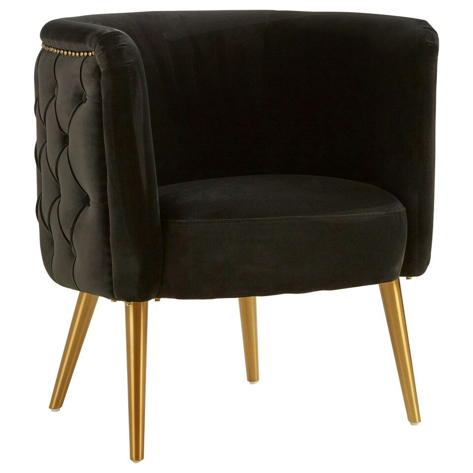 image 1 of Interiors by Premier Black Tub Chair Black