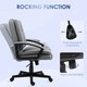 image 4 of HOMCOM Swivel Executive Office Chair Mid Back Chair w/ Arm, Grey
