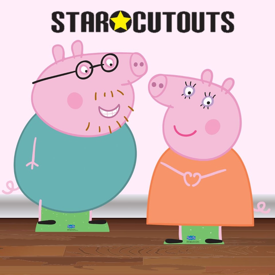 image 1 of Daddy Pig (Peppa Pig) Cardboard Cutouts Decoration Pack