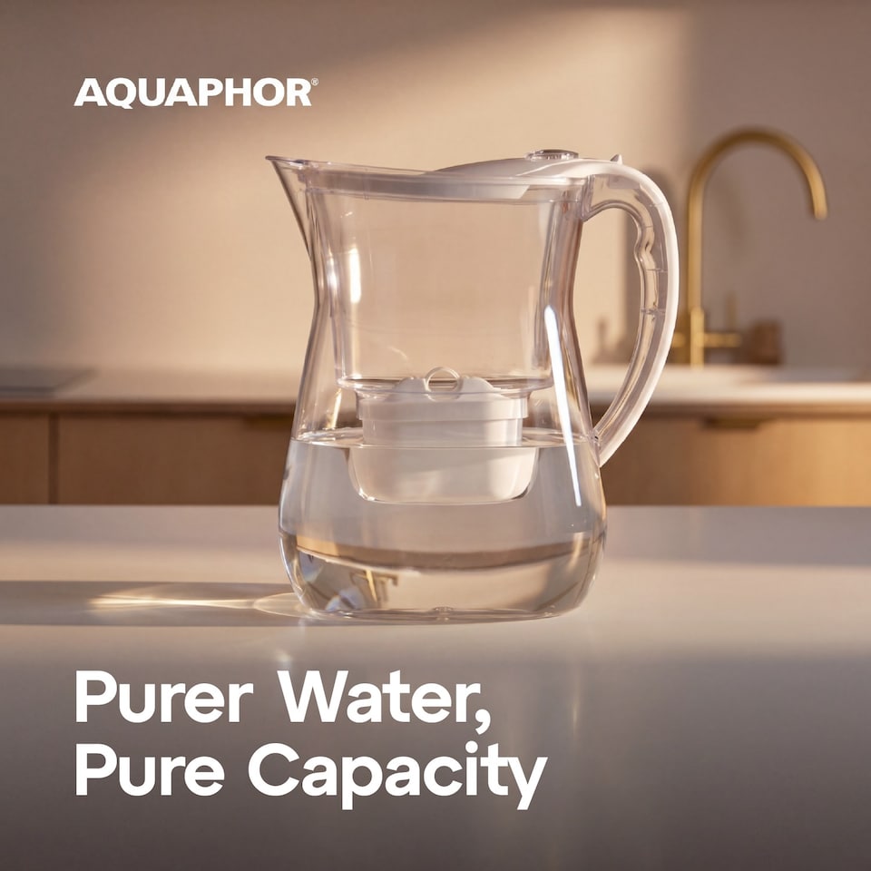 image 1 of AQUAPHOR 3.8L Lago White with 1 x 200 litre Maxfor+ Filter | White