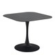 image 1 of Malta Ceramic Square Dining Table Black