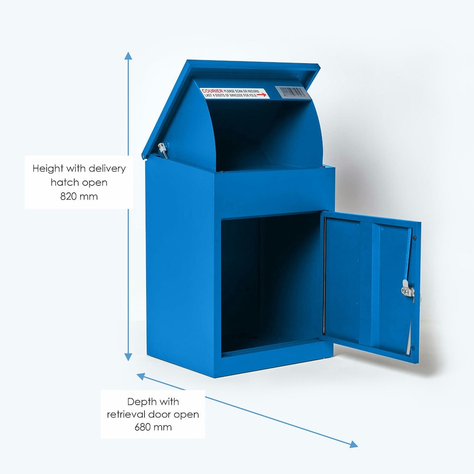 image 1 of SMART PARCEL BOX® Medium Front Access Blue Blue