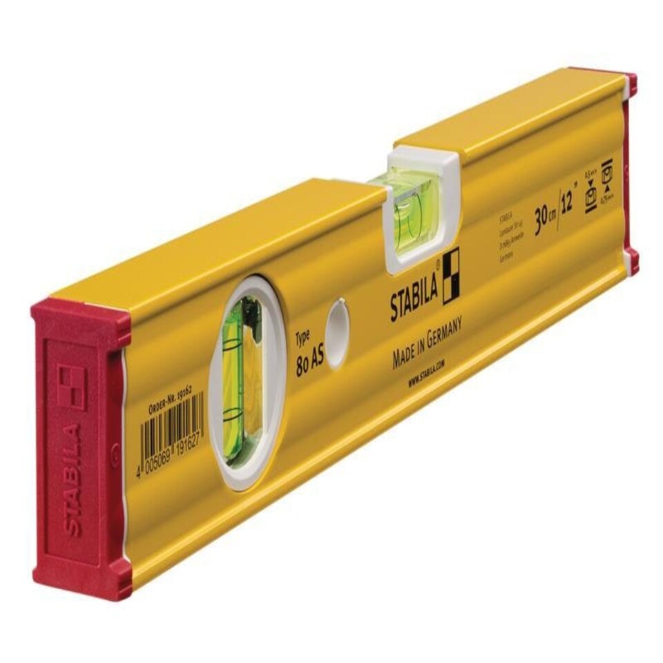 Stabila 80 As Spirit Level 2 Vial 19162 30Cm