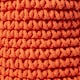 image 3 of Homescapes Burnt Orange Cotton Knitted Round Storage Basket - 42 x 37 cm Orange | L