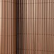 image 8 of 1m x 4m Brown PVC Outdoor Garden Fencing Privacy Screen Roll | Brown | 1