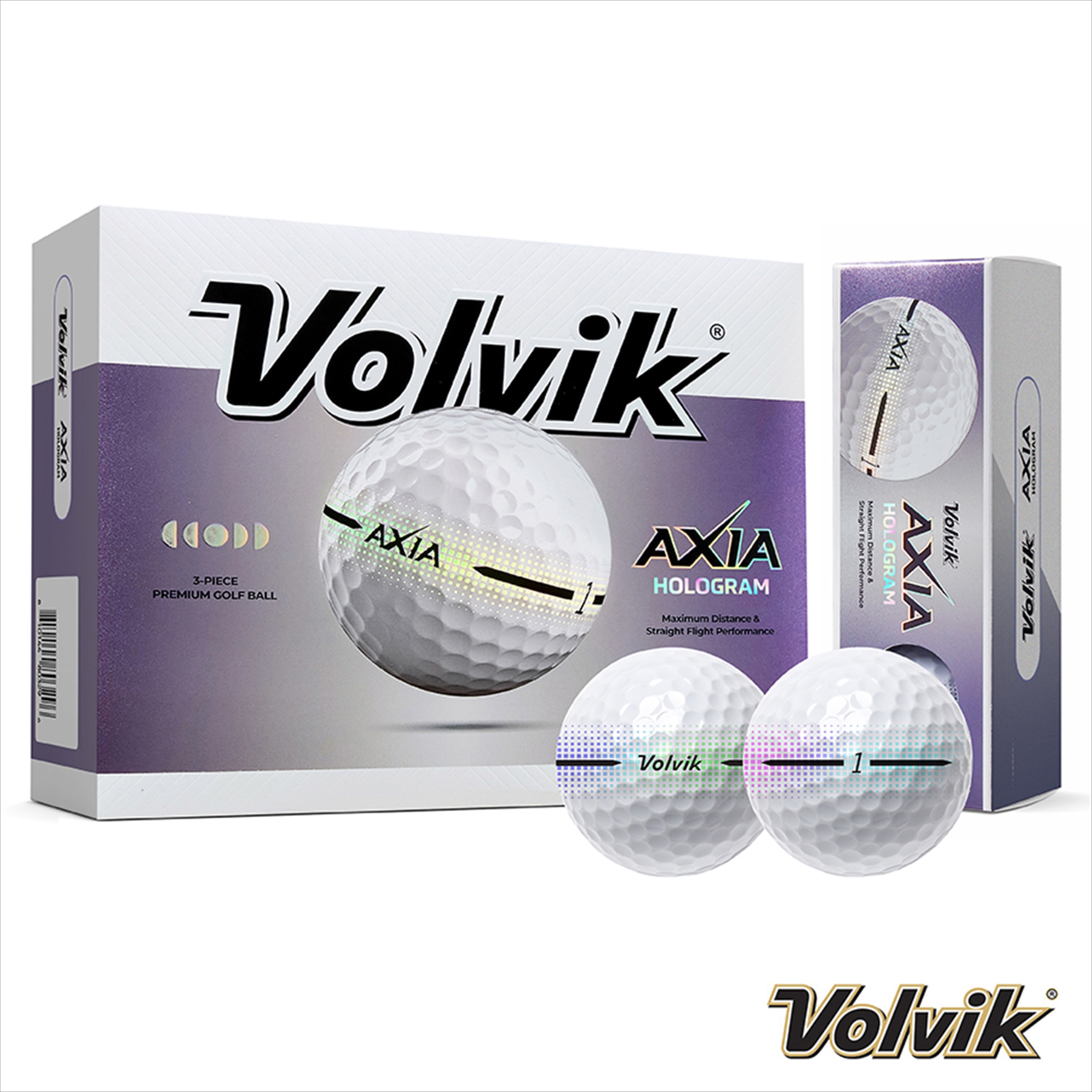 Volvik Axia Hologram Dozen White