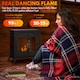 image 3 of HOMCOM Ethanol Fireplace Stove Freestanding Bioethanol Fire w/ 0.9L Tank Black