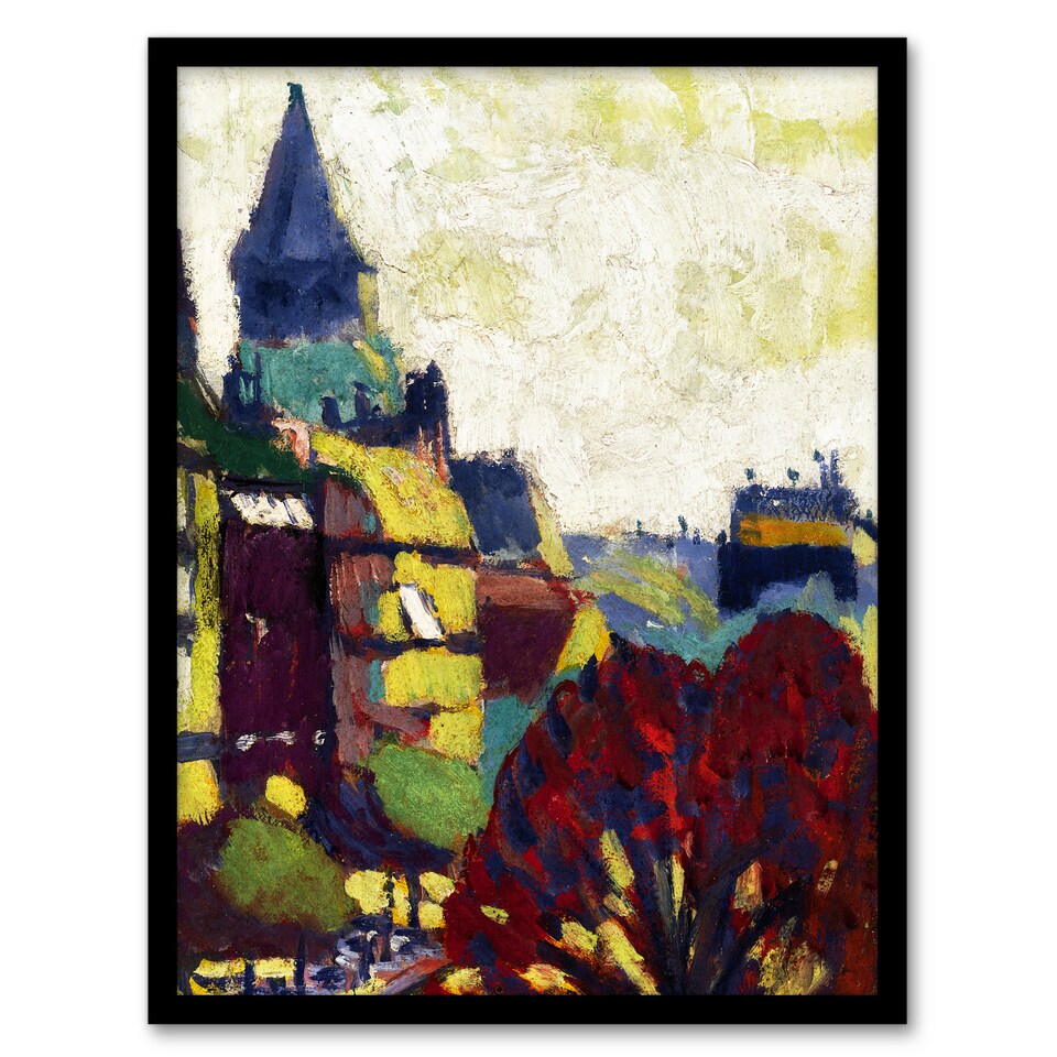 image 1 of St Germain des pres Paris Henry Lyman Sayen Framed Wall Art Print 12X16"