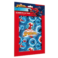 Spider-Man Design Gift Wrap Sheets and Tags