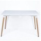 image 3 of Halo 4 or 6 seating Dining Table Single, White White