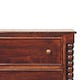 image 4 of Artisan Furniture Solid Wood Spindle Winewood Chest, Brown,3 Drawers