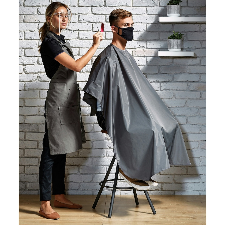 image 1 of Premier Waterproof Salon Gown - Dark Grey - One Size