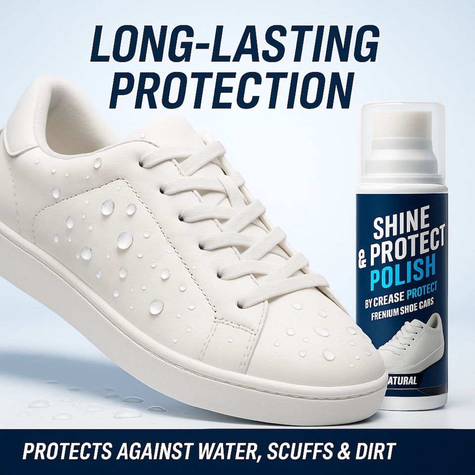 image 1 of Shine & Protect Shoe Polish - 75ml Liquid Shoe Polish - Neutral