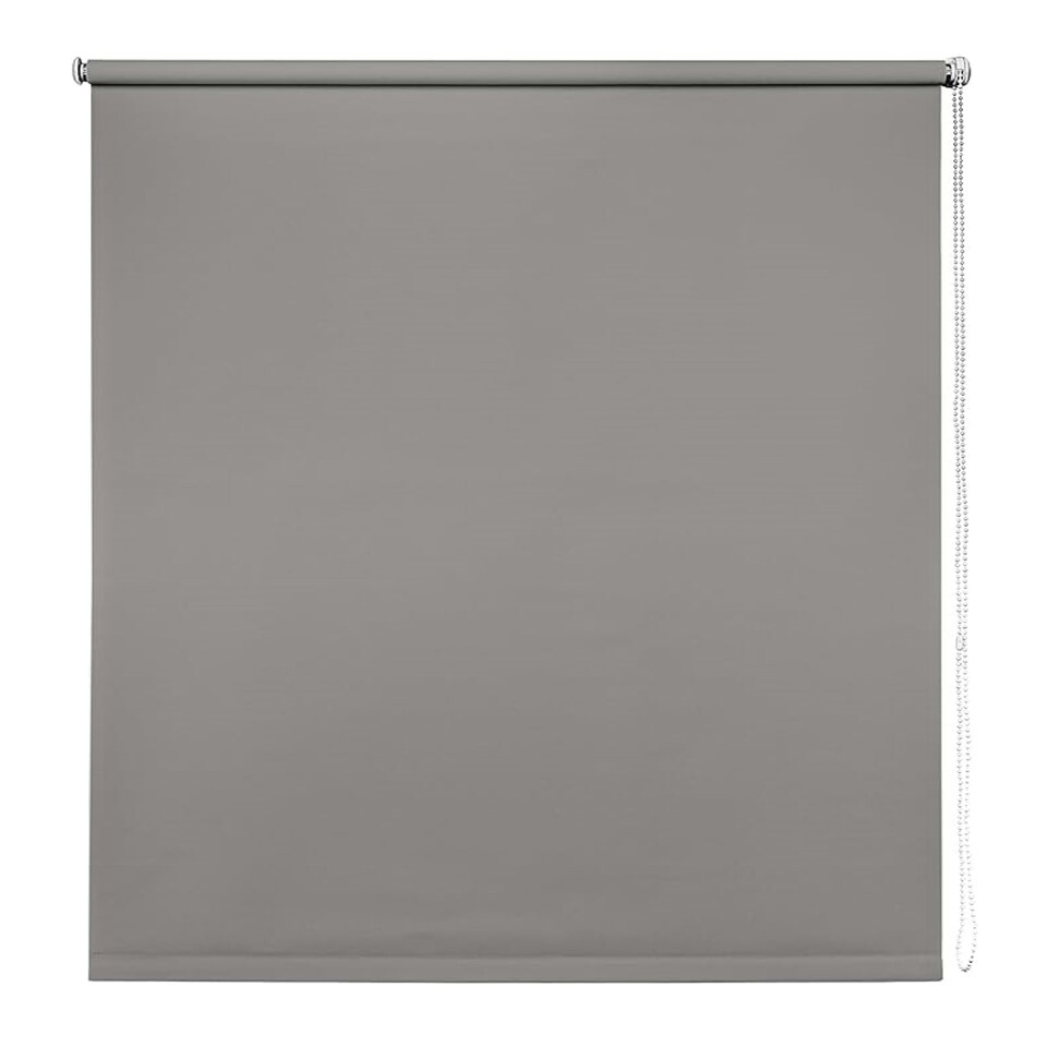 image 1 of 110cm Light Grey Trimmable Thermal Blackout Roller Blinds | Grey | Grey