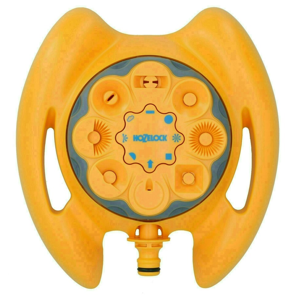 image 1 of Hozelock Multi 8 Pattern Dial Sprinkler Garden Lawn Watering Yard Grass 79sqm