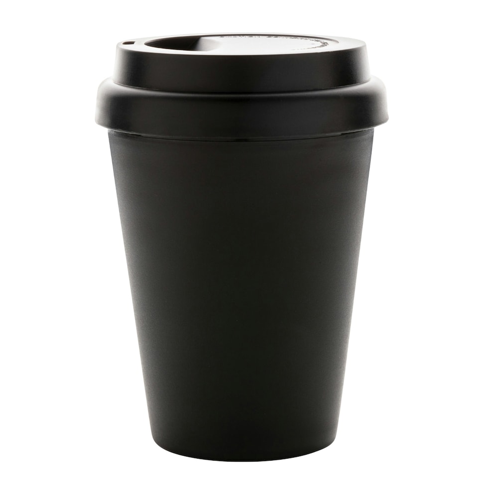 image 1 of XD Collection Coffee Double-Walled Reusable 300ml Cup - Black - One Size