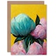 image 1 of Mothers Day Card Peony Blooms On Yellow For Her Wife Card