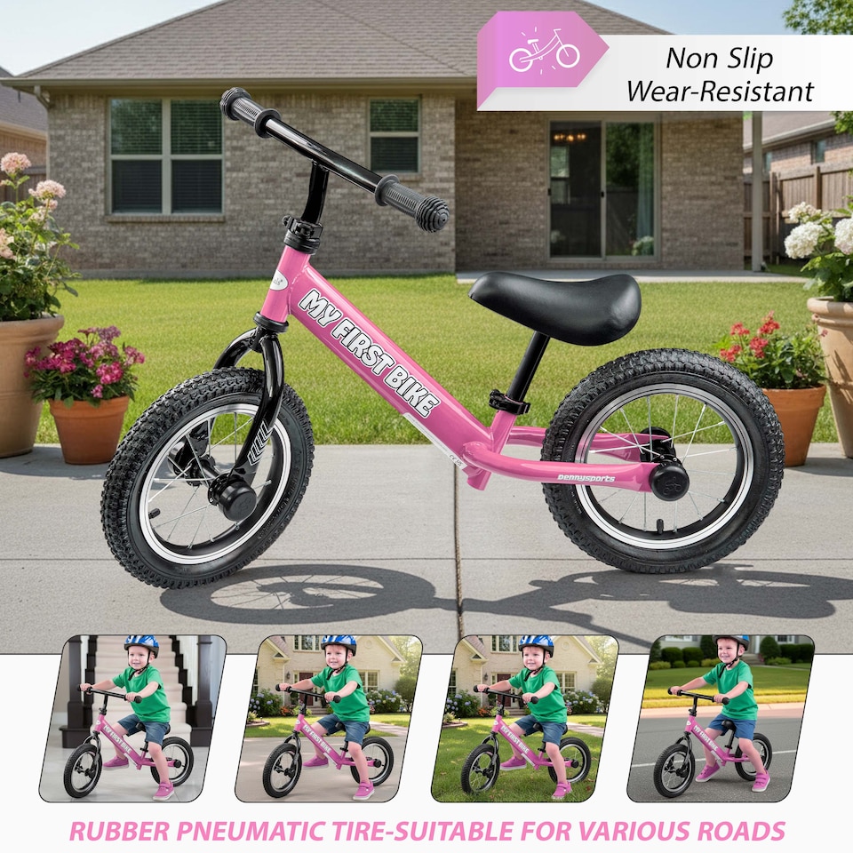 image 1 of Balance Bike 2+ Year Old Boys and Girls, Bike Training Bicycle for Kids and Toddlers with Adjustable Seat/Handlebar