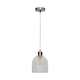 image 2 of Set of 2 Belten - Clear Glass Cloche with Satin Nickel Pendant Fitting | Clear | Clear glass with satin nickel plate detail | Small | 2