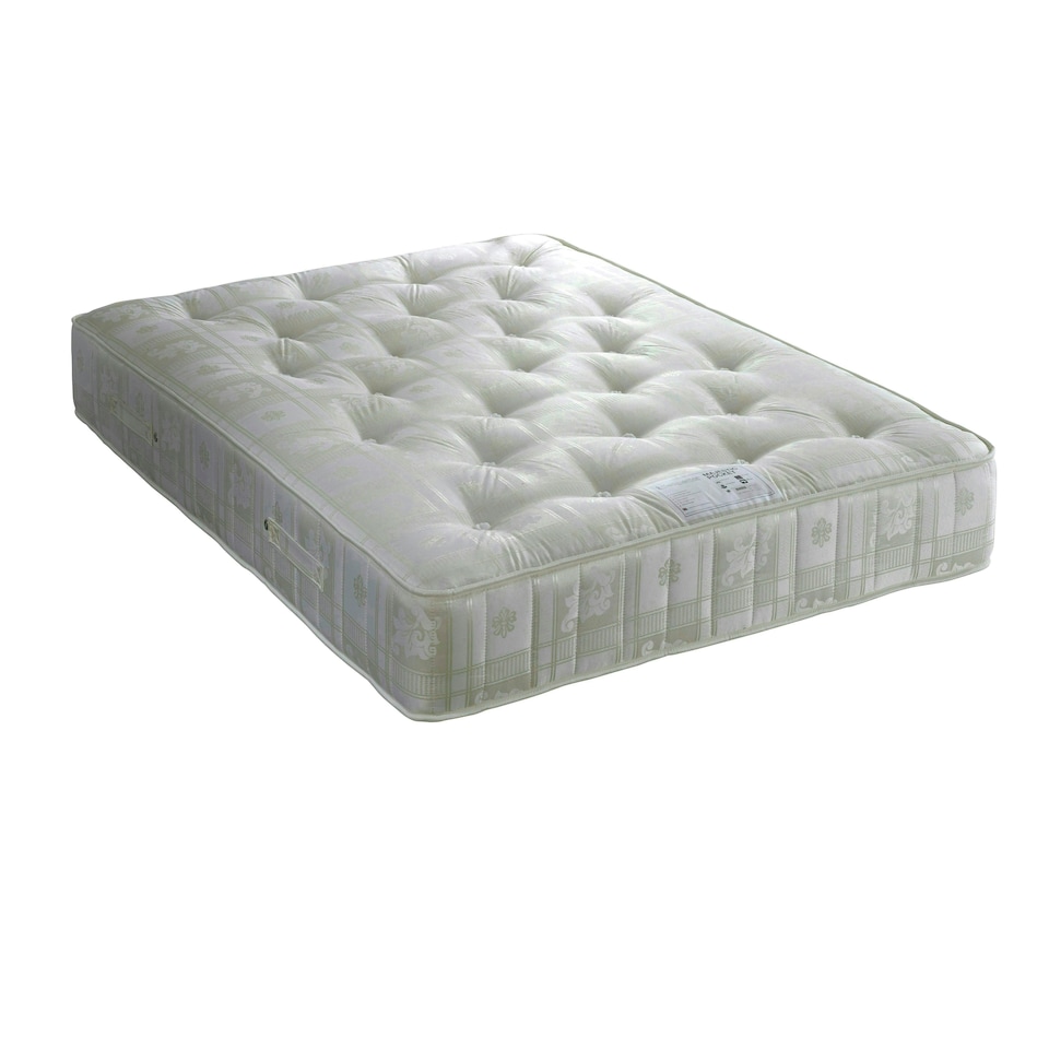image 1 of Brandon Oatmeal Fabric Ottoman Bed And Majestic 1000 Pocket Sprung Mattress Double N/A