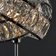 image 2 of ValueLights Polished Chrome And Clear Acrylic Jewel Intertwined Rings Design Table Lamp