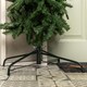 image 4 of 8ft (2.52m) Slimline Single Door Artificial Christmas Tree Arch in Green with 2000 Tips