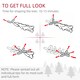 image 8 of HOMCOM 4ft Artificial Christmas Tree with 60 Warm White LED Lights