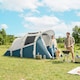 image 2 of Outsunny Inflatable Camping Tent w/ Air Pump, 2-3 Person Blow Up Tent | Green | Green and White | 480 x 280 x 195 cm