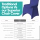 image 4 of Chair Cover Spandex Polyester Stretch Fabric Dining Slipcovers - 10pcs