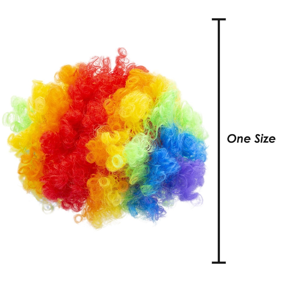 image 1 of vfm-estore Pride Wig LGBT Rainbow Festival Hair, 1 Piece