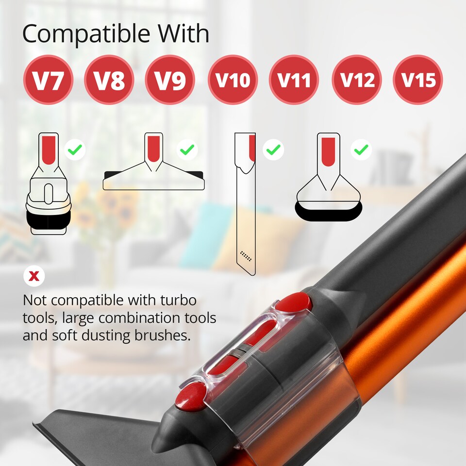image 1 of Reliapart Tool Clip Holder For Dyson V7 V8 V10 V11 SV7-SV14 Wand Accessory Storage
